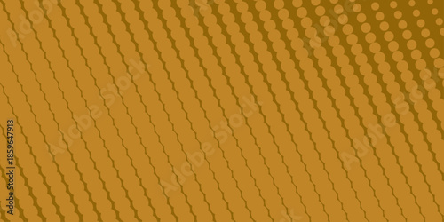 Yellow orange halftone pattern. Retro comic gradient background. Abstract Color Halftone Dots generative art background illustration for paper and banner. Halftone pattern in retro pop art style .