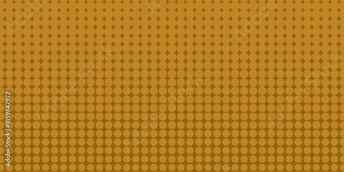 Yellow orange halftone pattern. Retro comic gradient background. Abstract Color Halftone Dots generative art background illustration for paper and banner. Halftone pattern in retro pop art style .