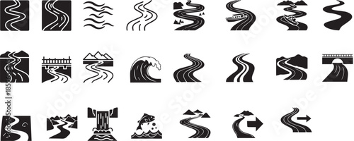 River icon or element illustration 