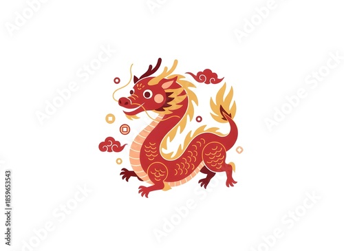 Chinese Zodiac Dragon Illustration