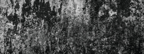 Abstract Rough Texture Featuring Black and Gray Industrial Surface