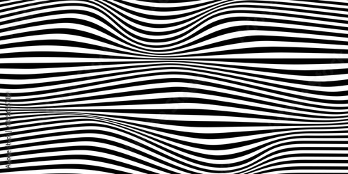 abstract simple black horizontal wave line pattern can be used background. Vector ilustration