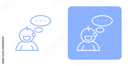 Articulation LineTwo-tone color and contrasting background icon illustration