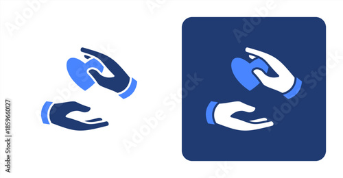 Interaction Glyph ColorTwo-tone color and contrasting background icon illustration