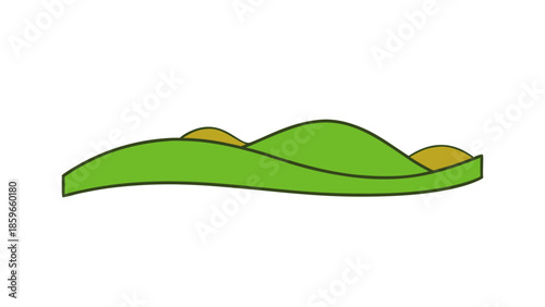 minimal rolling hills background flat vector whi for web and graphic design