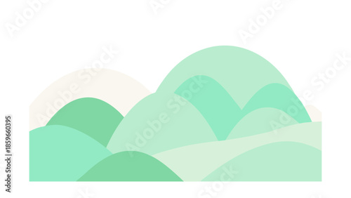 pastel green hills nursery room aesthetic for web and graphic design