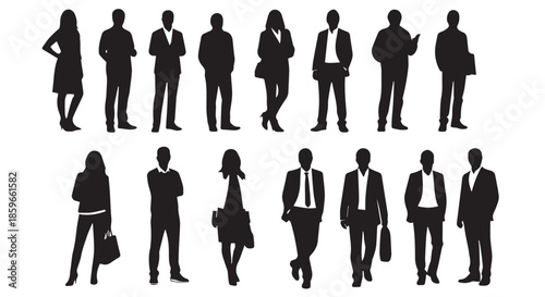 Business people in formal attire in minimalist background japanese style coming of age day concept