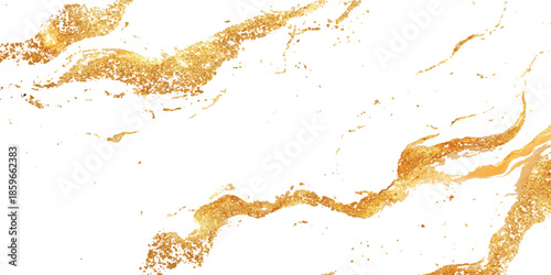 Gold grunge on transparent background. Abstract gold texture background. Gold and white paint on a neutral background. 