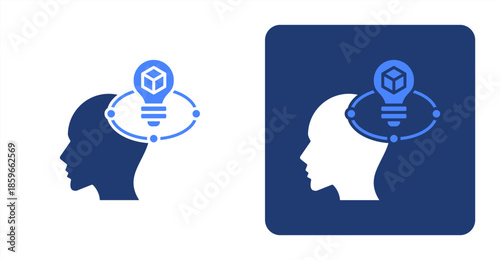 -Savvy Glyph ColorTwo-tone color and contrasting background icon illustration