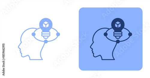 Savvy MixedTwo-tone color and contrasting background icon illustration