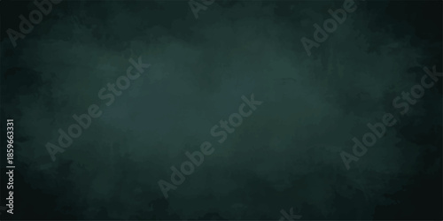 Abstract Dark teal grunge background with rough concrete texture, scratches, and faded paint.seamlessly from deep emerald to muted forest green. Watercolor or mist, giving a moody, mysterious