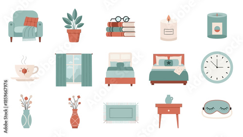 Collection of Bedtime Furniture and Accessories.