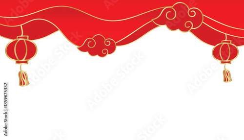 Chinese new year background for banner, flyer, brochure, and presentation layout vector design.
