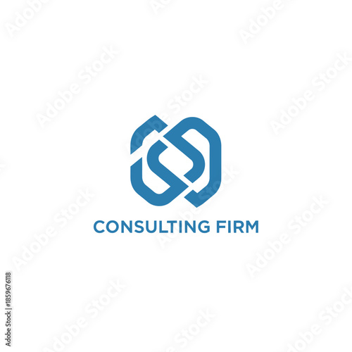 Professional consulting firm logo design featuring interconnected elements