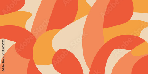 abstract seamless vector texture with warm color palette