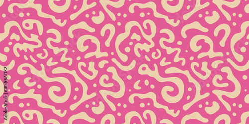 pattern abstract vector repeatable wallpaper with amoeba shapes