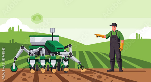 Precision Agriculture: Automated Planting Robot Guided by Farmer for Efficient Cultivation