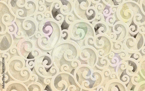 seamless pattern with floral elements