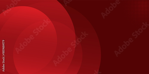 Abstract red round wave background. Modern illustration.