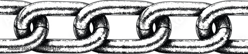 Close-up of metal chain links