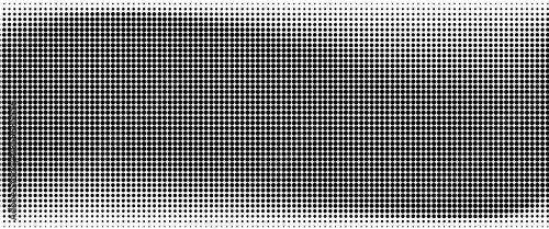 Dotted art halftone gradient texture. Vanishing polka dot background. Repeating dots gradation pattern simple modern