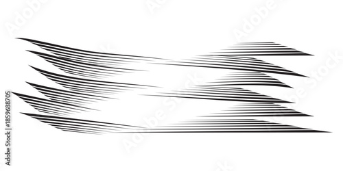 Abstract Speed Lines Effect with Dynamic Motion and Energy.