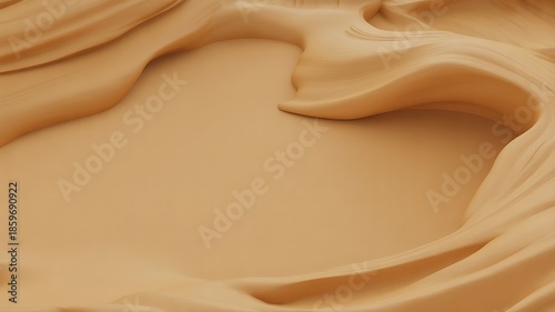 Smooth caramel swirl