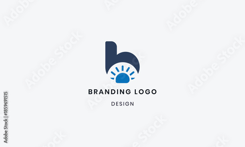 Foto Letter B natural sunlight logo