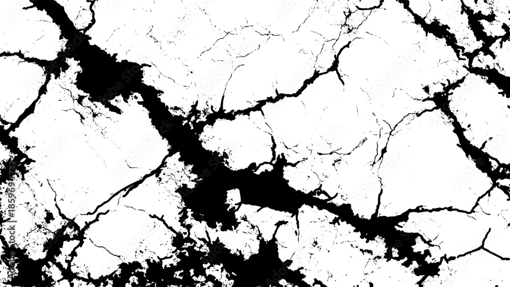 Fototapeta premium cracked marble texture background with black veins