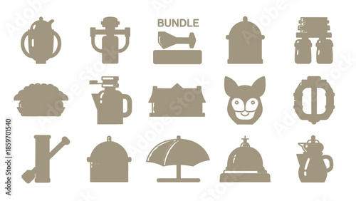 Title: Set of various and symbols related to the Balearic Islands including bundle and traditional