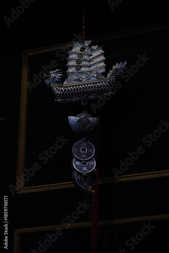 Traditional Chinese Dragon Ship Hanging Ornament Decoration
