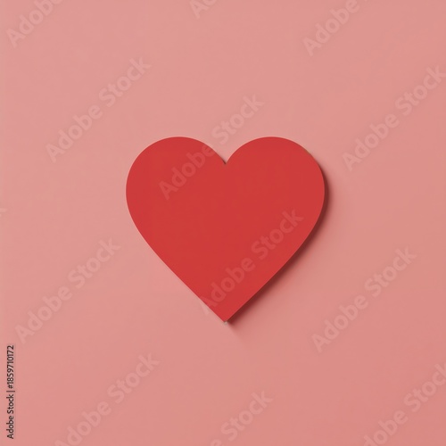 Heart Shape on Pink Background for Decoration and Creative Projects