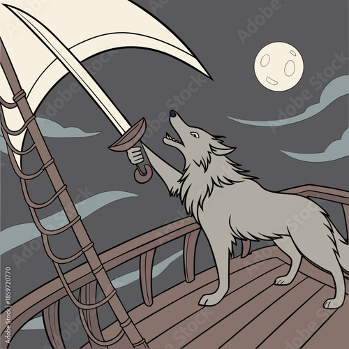 Pirate Wolf Sea Raider