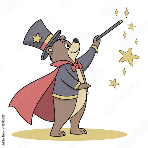 Magician Bear Illusionist