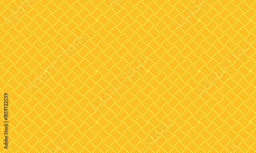 Seamless Yellow Woven Pattern Background 