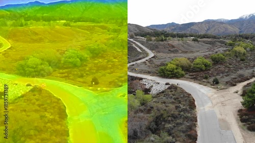 A Search and Rescue SAR Training Video to help teach people how to use Infrared technology to interpret terrain and find lost subjects on a a hiking and Horse Trail with a drone