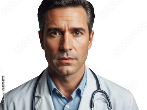 Doctor isolated on transparent background