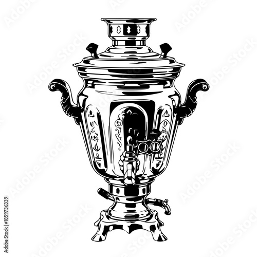Traditional samovar tea maker