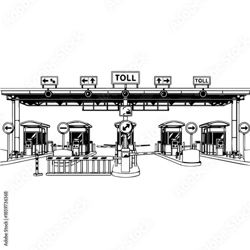 Automated toll booth system