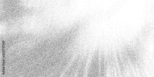 Speed motion texture, dynamic grain streaks with gritty stipple noise, monochrome rush effect overlay background, vector illustration