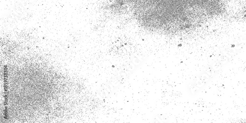 Grunge dust overlay, scattered speckle particles and dirty xerox noise, retro print texture backdrop with distress feel, vector illustration