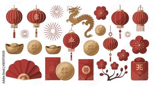 Collection of Chinese New Year Decorations.
