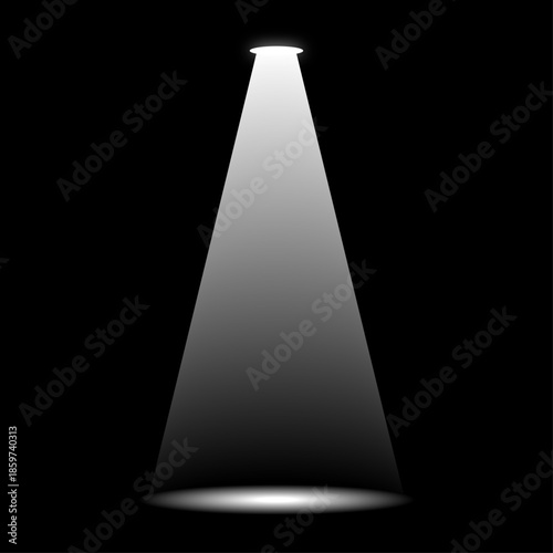 Spotlight on Dark Background