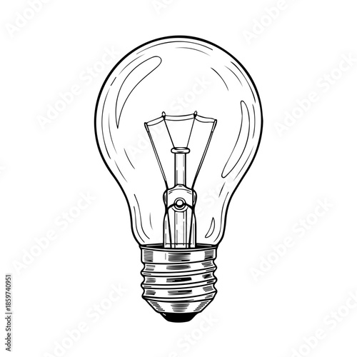 Classic light bulb illustration