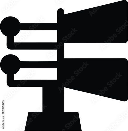 edge location silhouette vector illustration on transparent background