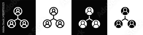 Network Dual Monochrome Icon Set
