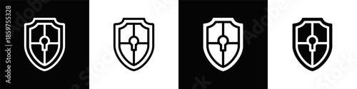 Security Dual Monochrome Icon Set