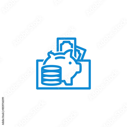 Digital Banking and Online Financial Management Concept Illustration