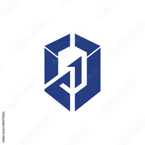 A professional finance graphic illustration viewed from a straightforward angle, encapsulating business elements in a simple, modern design.