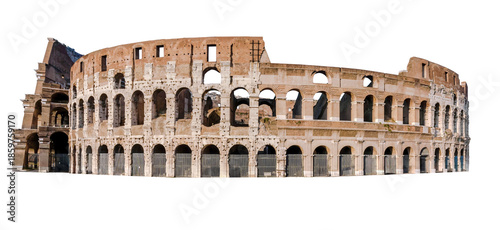 Obraz na płótnie The Colosseum or Coliseum, also known as the Flavian Amphitheatre, is an oval am